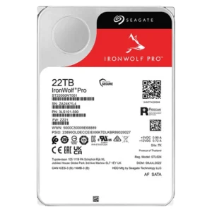 ST22000NT001 Seagate Ironwolf Pro 22TB 7200RPM 6Gb/s SATA 512MB Cache 3.5-inch Hard Drive